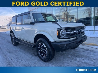 2025 Ford Bronco Outer Banks 4WD | BLIS | Co-Polit360 | Heated Seats |Hard Top