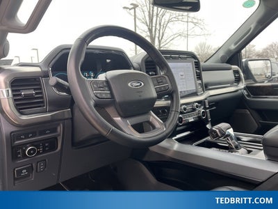 2023 Ford F-150 Lariat PowerBoost 4WD | Pano Roof | 360 Cam | Max Tow Pkg