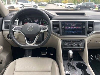 2021 Volkswagen Atlas 3.6L V6 SE w/Technology R-Line AWD | Moonroof | BLIS