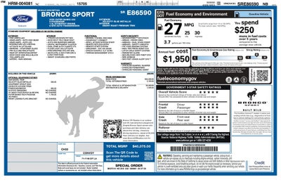 2025 Ford Bronco Sport Outer Banks 4WD | Pano Roof | 360 Camera | Tech Pkg
