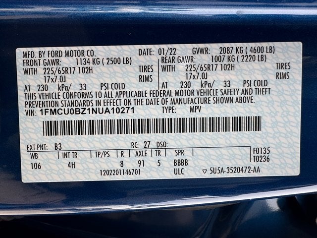 2022 Ford Escape SE Hybrid