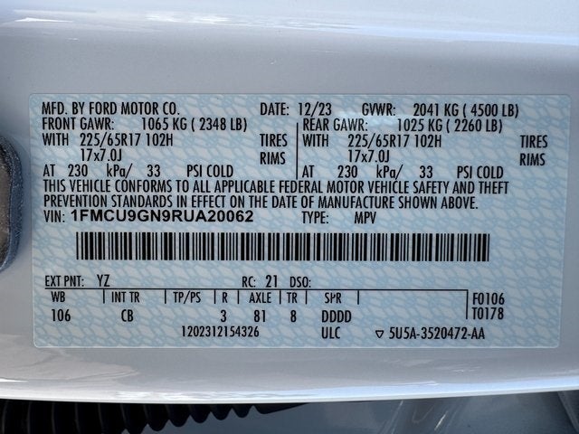 2024 Ford Escape Active