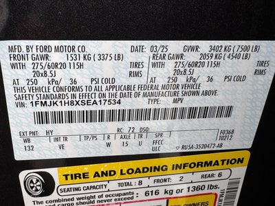 2025 Ford Expedition Max Active | Pano Roof | 2nd Row Bench
