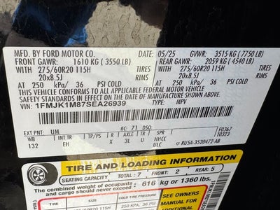 2025 Ford Expedition Max Platinum | One Owner | Clean Carfax
