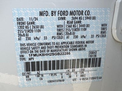 2025 Ford Explorer Platinum | Wireless CarPlay | Pano Roof | 4WD