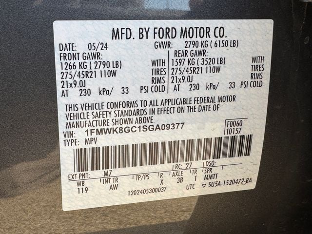 2025 Ford Explorer ST | Pano Sunroof | 4WD | Co-Pilot 360 |