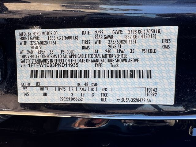 2023 Ford F-150 Lariat | Max Tow Pkg. | Pano Roof | Pro Power On-Board |