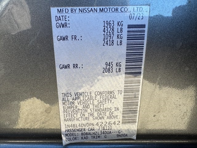 2023 Nissan Altima 2.5 SV