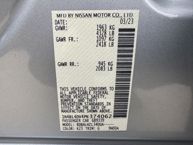 2023 Nissan Altima 2.5 SV