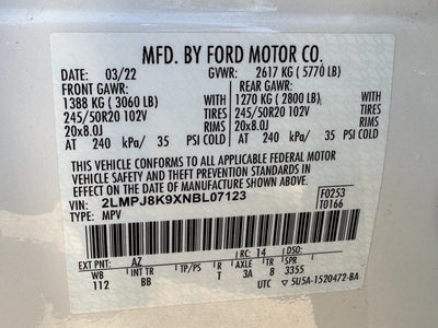 2022 Lincoln Nautilus Reserve | Luxury Pkg. | Pano Roof | AWD