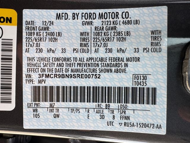 2025 Ford Bronco Sport Big Bend | Convenience Pkg. | Wireless CarPlay | 4WD