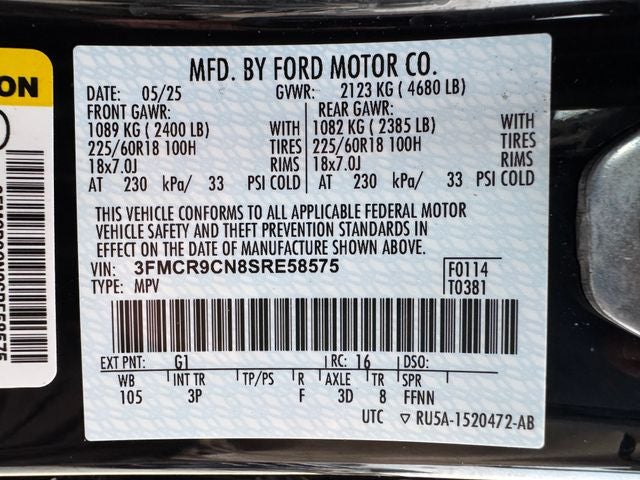 2025 Ford Bronco Sport Outer Banks | Moonroof | Clean One Owner Carfax