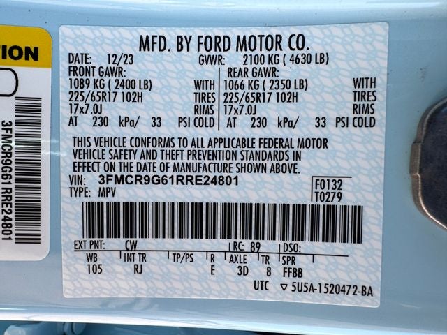 2024 Ford Bronco Sport Heritage | Moonroof | 4x4 | Convenience Pkg