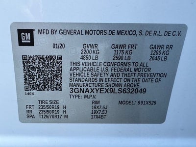 2020 Chevrolet Equinox Premier | Sunroof | Heated/Cooled Seats | HD Surround Visi