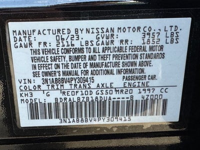 2023 Nissan Sentra S | One Owner | Clean Carfax