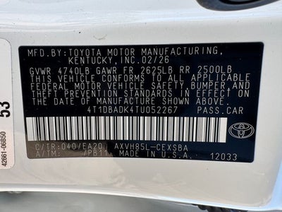 2026 Toyota Camry SE Nightshade | Multimedia Upgrade Pkg. | AWD