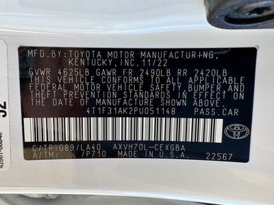 2023 Toyota Camry Hybrid XLE