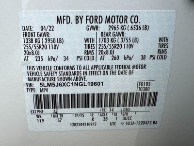 2022 Lincoln Aviator Standard | Premium Pkg. | Elements Pkg. | Tow Pkg. | AWD