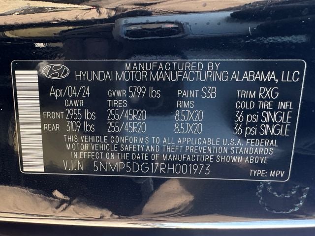 2024 Hyundai Santa Fe Hybrid Calligraphy