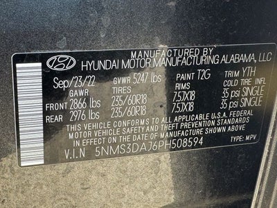 2023 Hyundai Santa Fe SEL | Premium Pkg | Pano Sunroof | Harman Sound