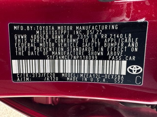 2022 Toyota Corolla SE Nightshade