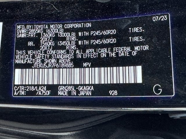 2023 Toyota 4Runner Limited | Moonroof | Navigation | 4WD