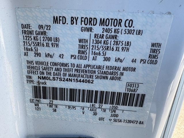 2022 Ford Transit Connect XL