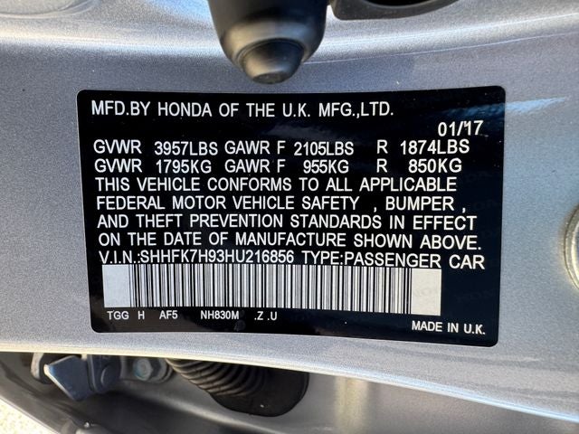 2017 Honda Civic Sport Touring