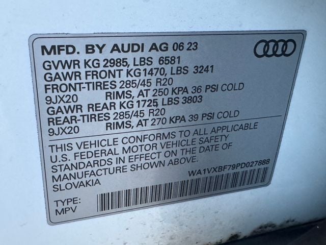 2023 Audi Q7 55 Prestige quattro