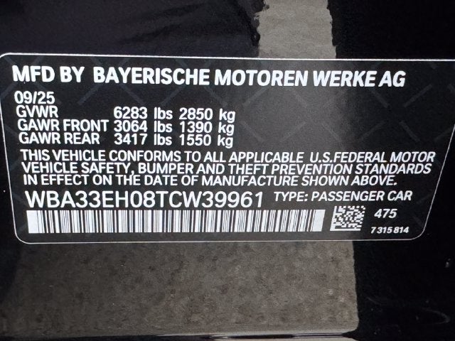 2026 BMW 7 Series 740i xDrive | M Sport Pkg | Premium Pkg | Pano Roof