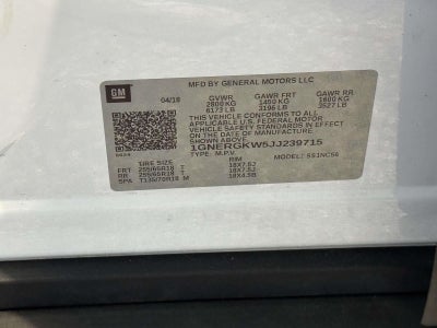 2018 Chevrolet Traverse LT Cloth w/1LT