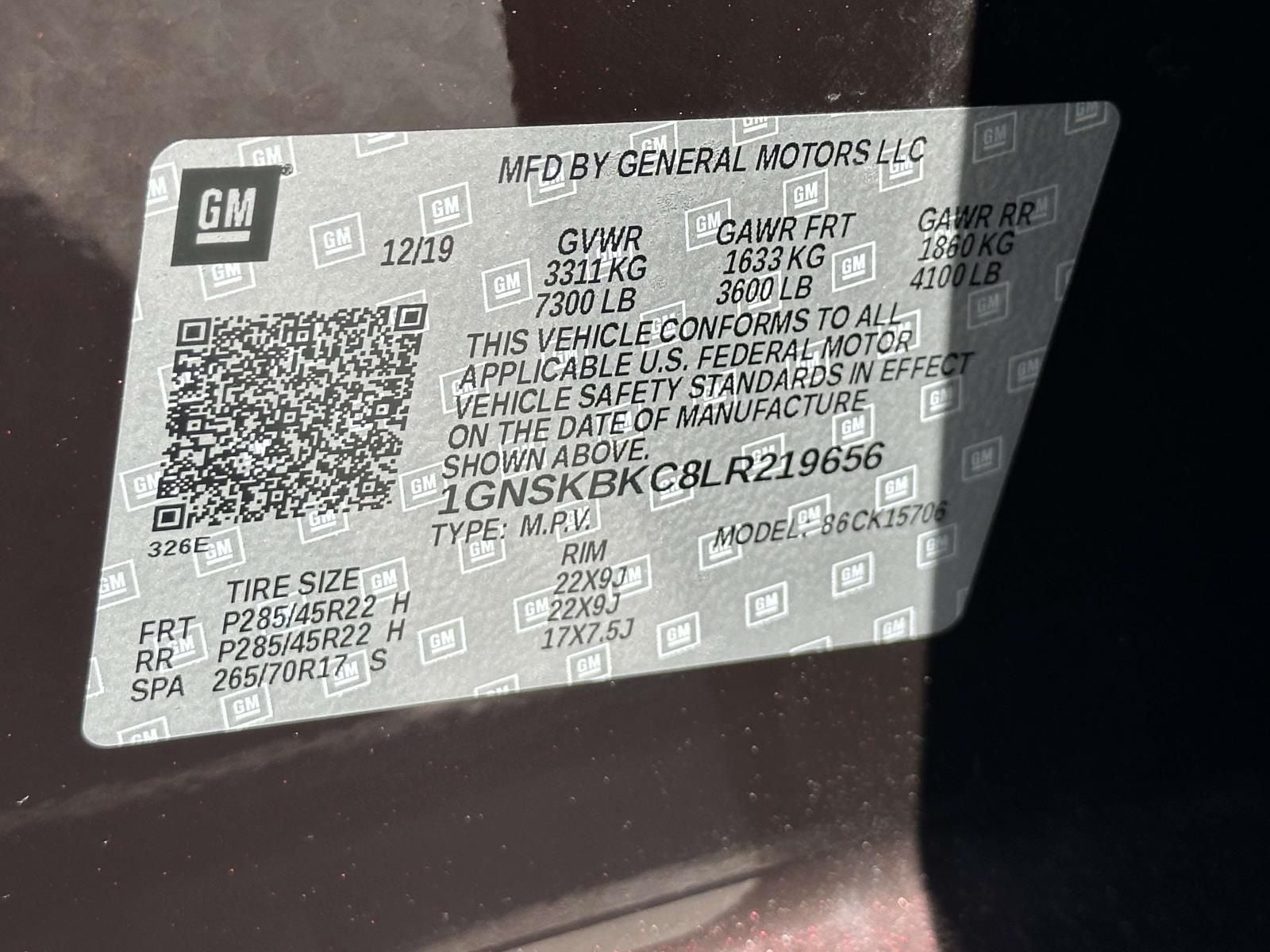2020 Chevrolet Tahoe LT