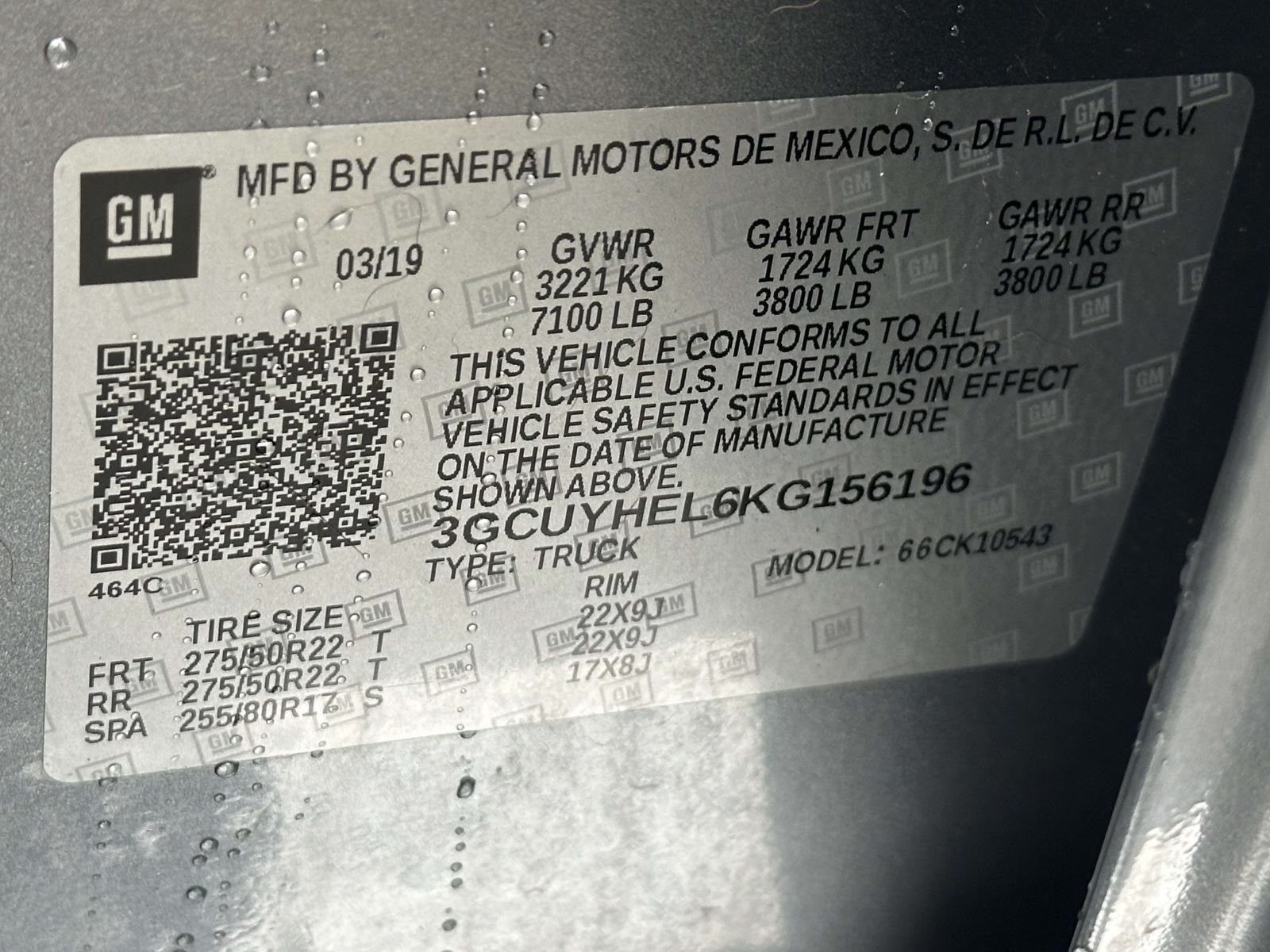 2019 Chevrolet Silverado 1500 High Country