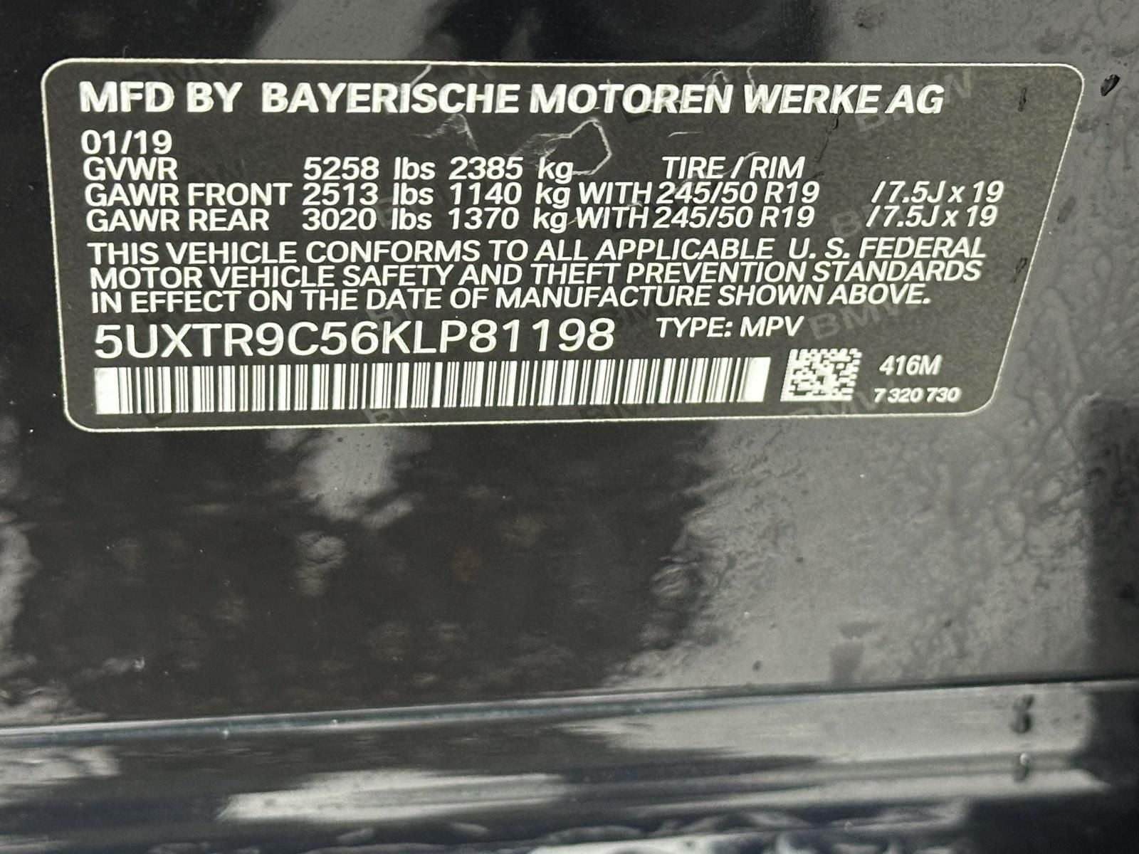 2019 BMW X3 xDrive30i