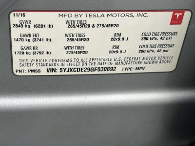 2016 Tesla Model X 75D