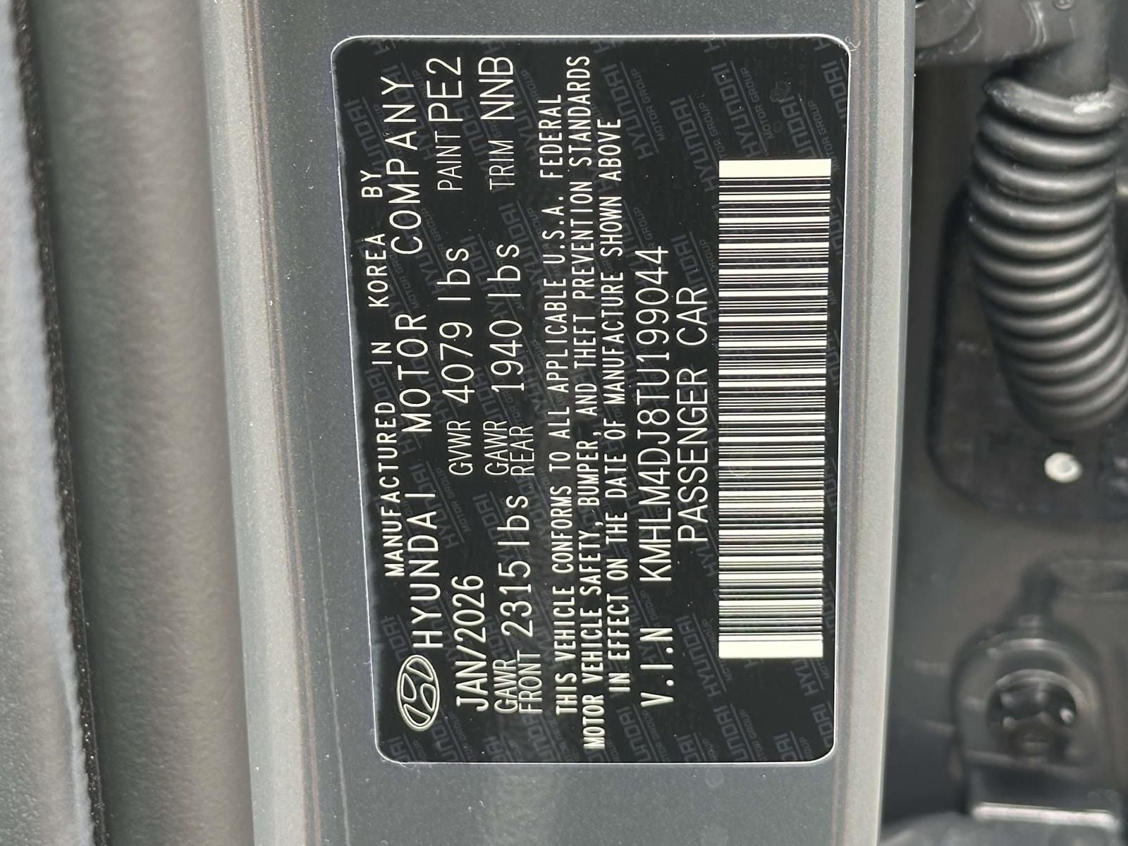 2026 Hyundai Elantra Hybrid Blue