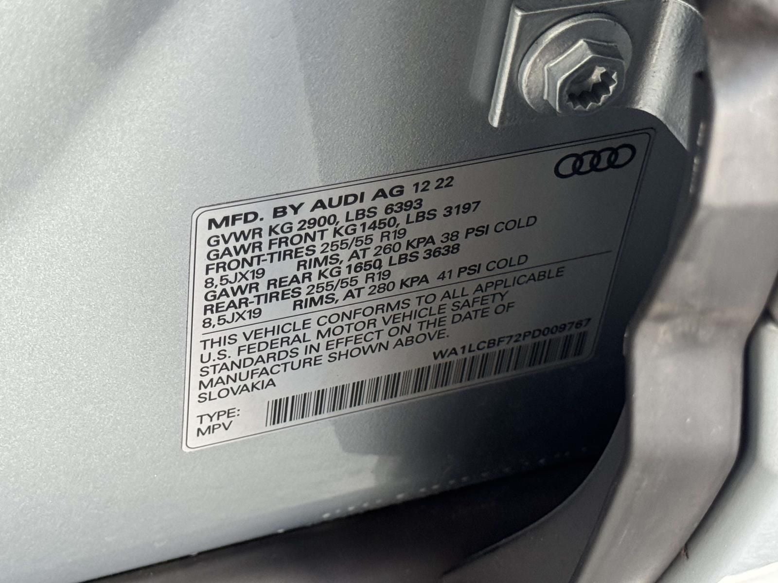 2023 Audi Q7 45 Premium Plus quattro