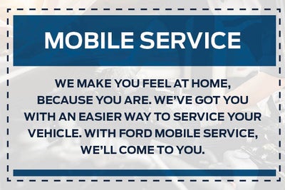 Mobile Service Available!