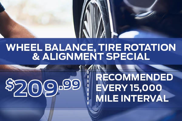 Wheel Balance, Tire Rotation & Alignment Special