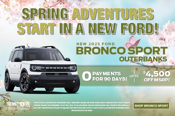 NEW 2025 FORD BRONCO SPORT OUTER BANKS