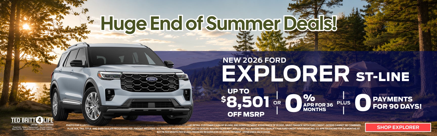 NEW 2026 FORD EXPLORER