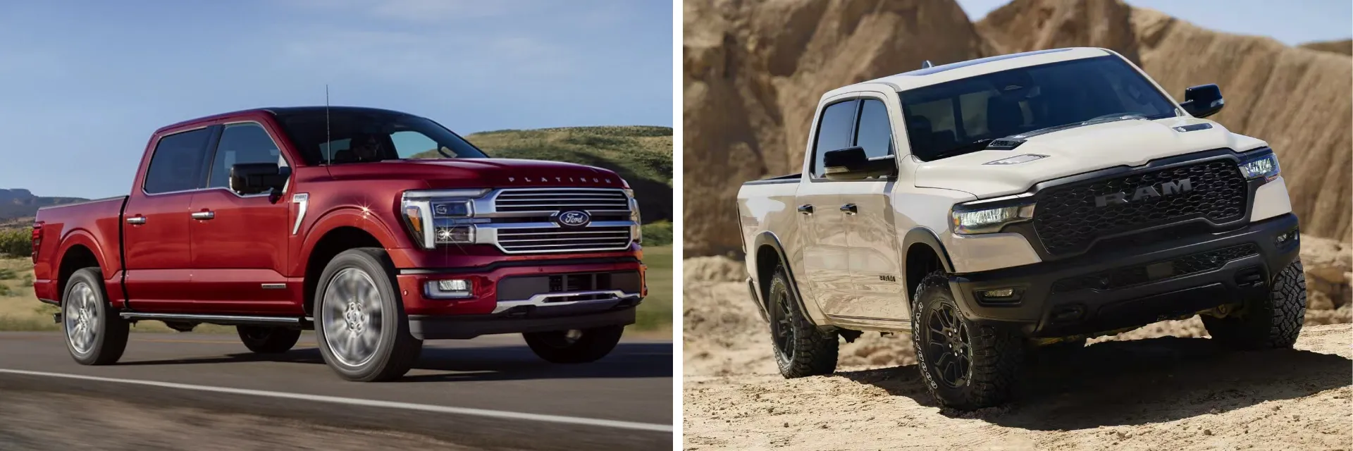 2025 Ford F-150 and RAM 1500 Key Features