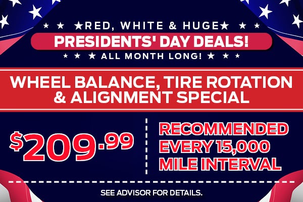 Wheel Balance, Tire Rotation & Alignment Special