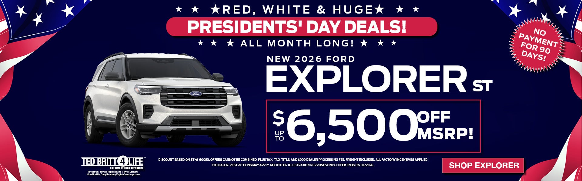 NEW 2026 FORD EXPLORER ST