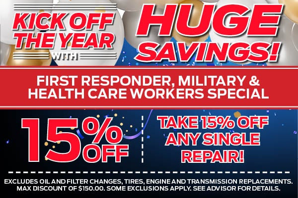 First Responder, Military & Health Care Workers Special