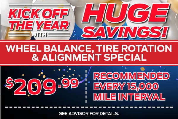 Wheel Balance, Tire Rotation & Alignment Special