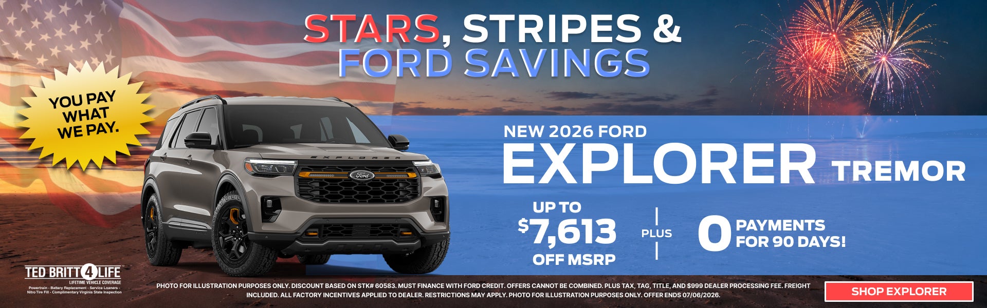 NEW 2026 FORD EXPLORER