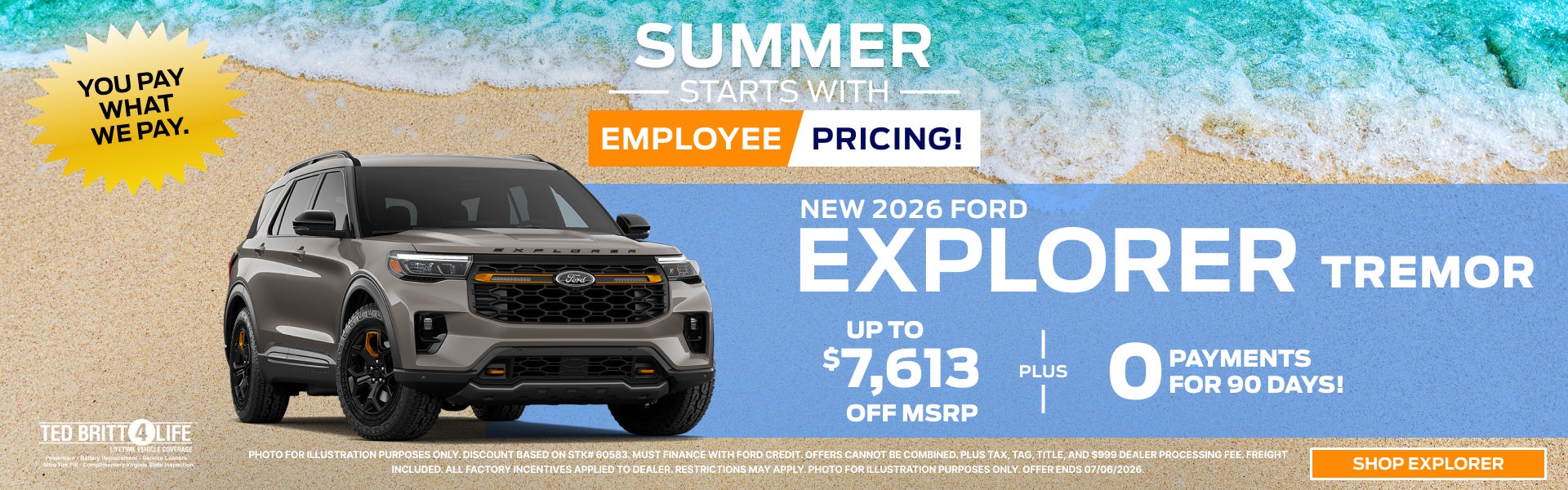 NEW 2026 FORD EXPLORER