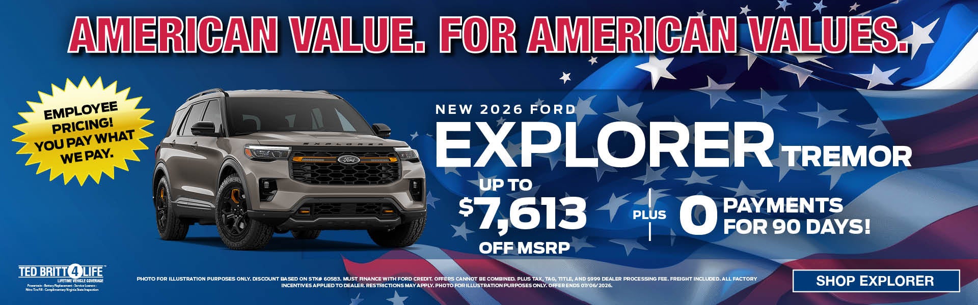 NEW 2026 FORD EXPLORER
