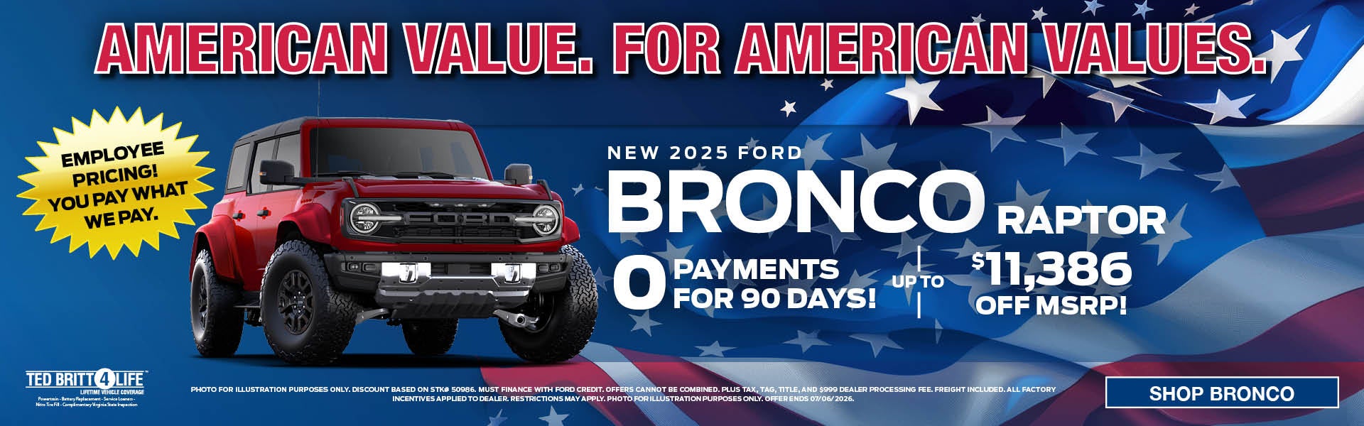 NEW 2025 FORD BRONCO RAPTOR